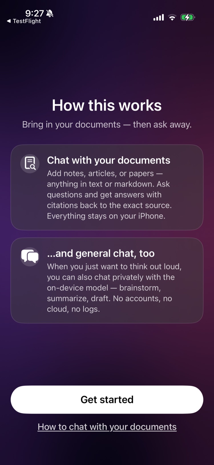 WhattaRAG how it works screen